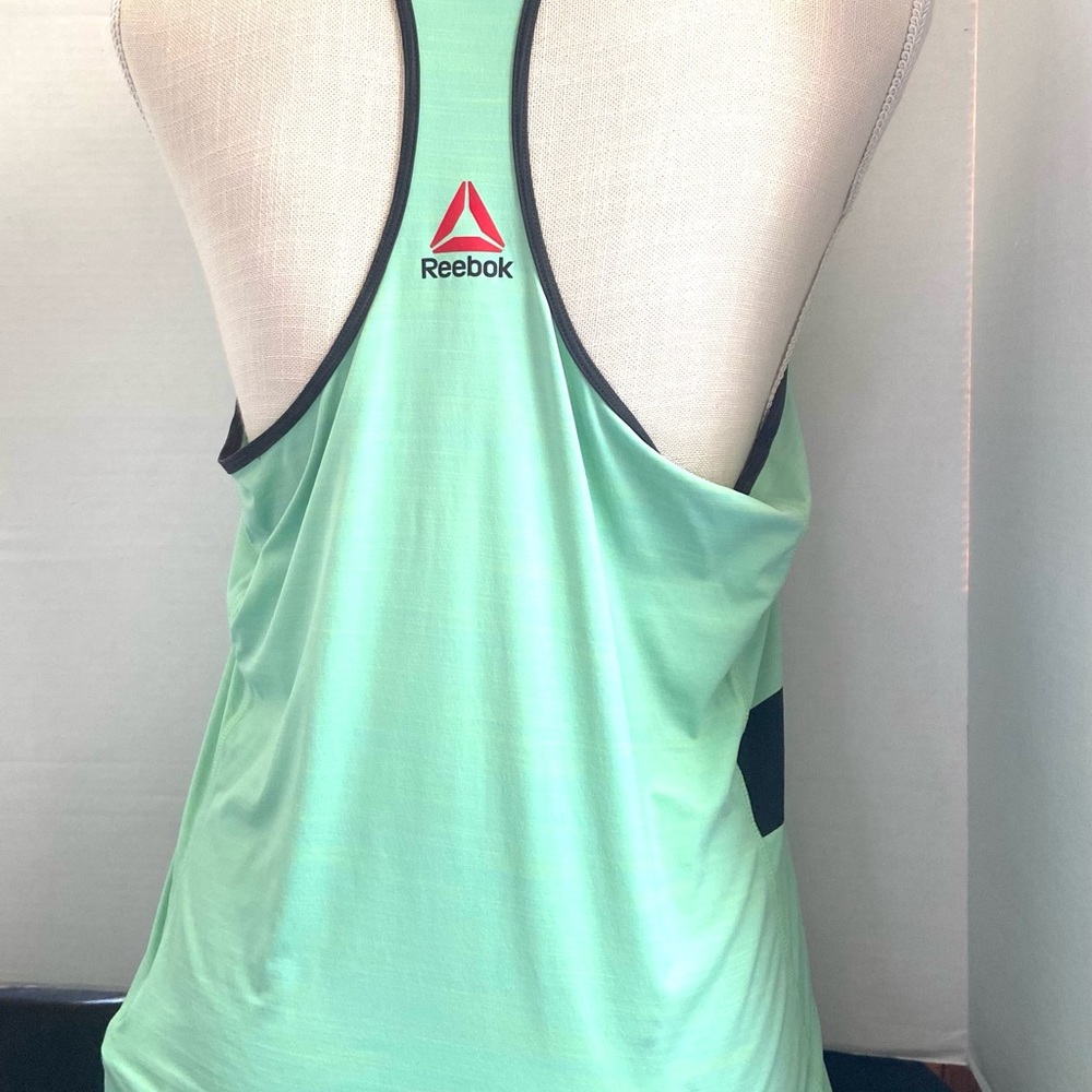 Reebok Large Light Green / Mint Razorback Tank Top - Picture 2 of 11